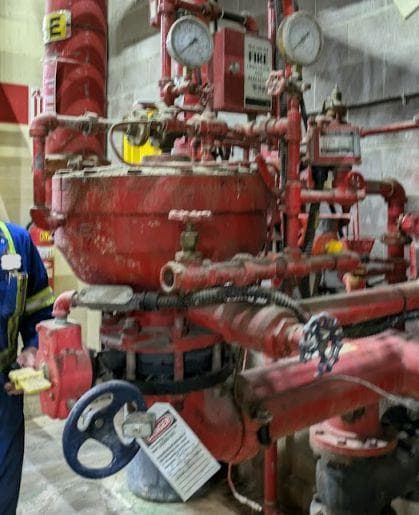 Sprinkler systems shut off for maintenance or repairs
