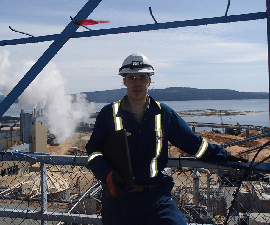 Nick Gobin conducting a risk inspection in 2014